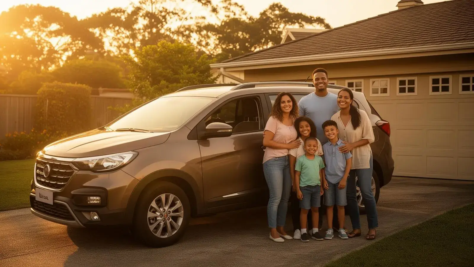 Família brasileira protegida pela Guardian Car
